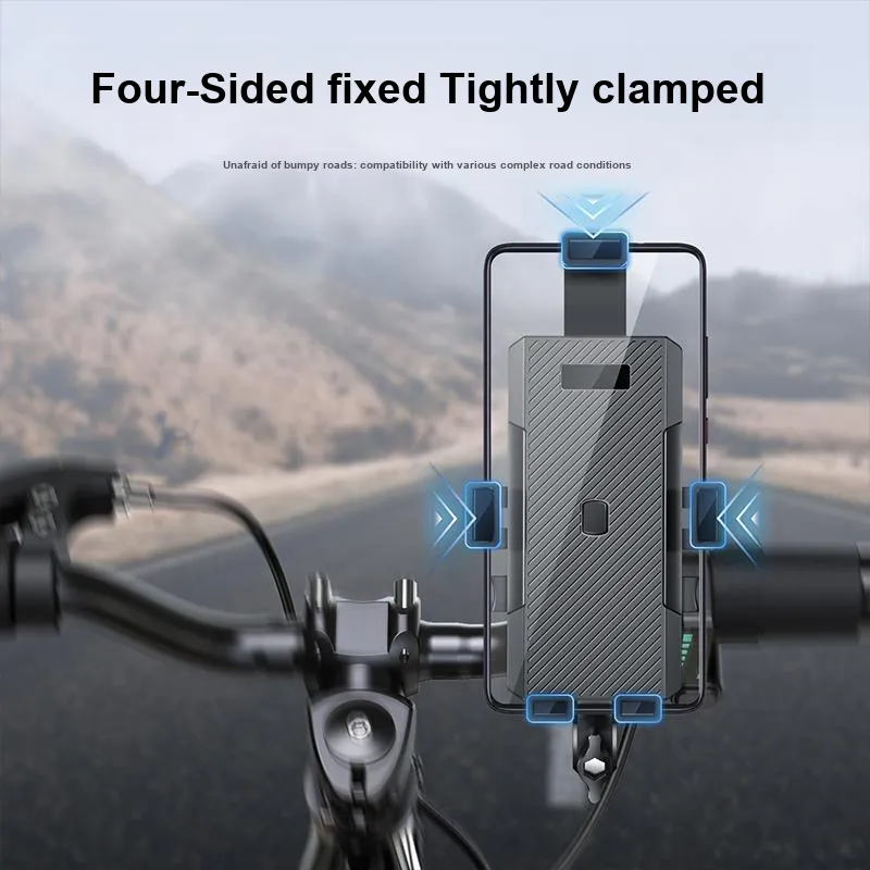 HOOYS Phone Stands Snap on Type All Electric Vehicle Bicycle Stand Anti Shake Frame Stable Support-5