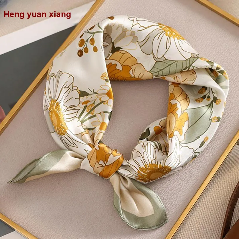 H YXIANG Silk Scarves Women's-7