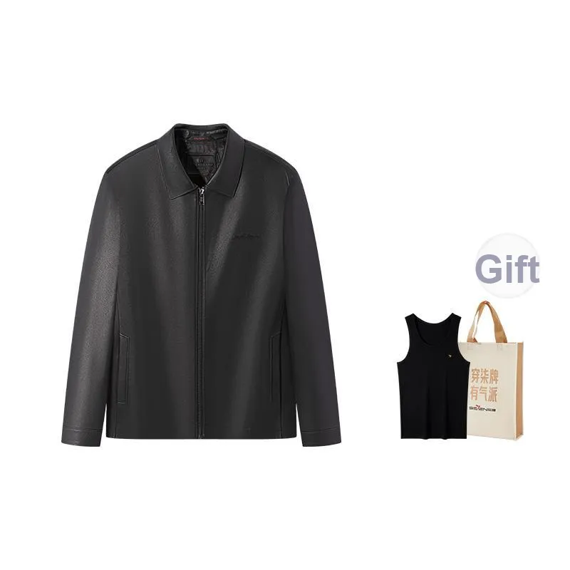 SEVEN Genuine Leather Jacket Men's Free Random Color Sleeveless Sports Shirt