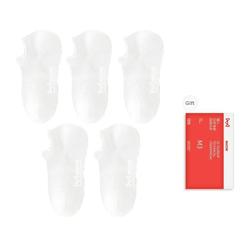MIIOW No Show Socks Men's Shopping Bag Combo Set-6