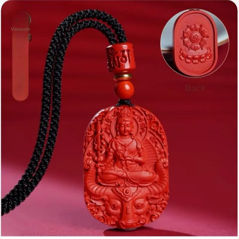 Sima Is Ethereal Cinnabar Jade Pendants Unisex-5
