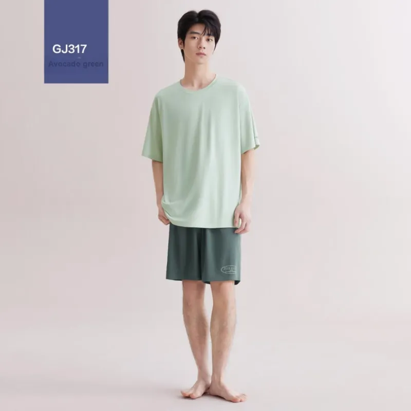 Red Beans At Home Pajama Set Men's-1