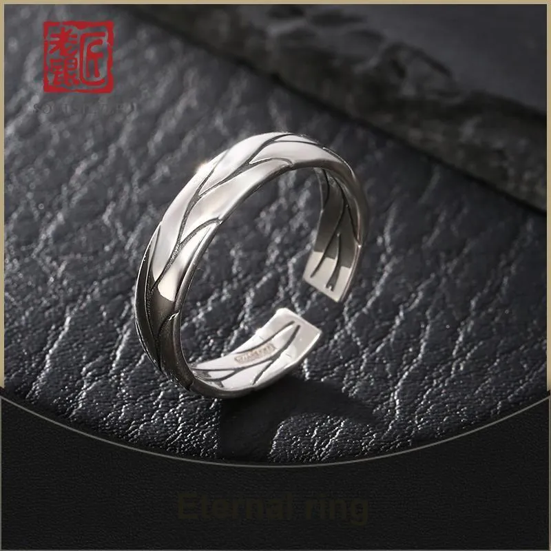 LAOYINJIANG S925 Silver Rings Men's-2