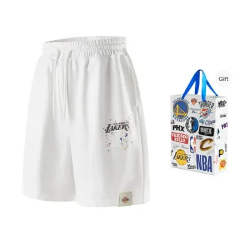 NBA Los Angeles Lakers Team Culture Collection Casual Shorts Unisex White