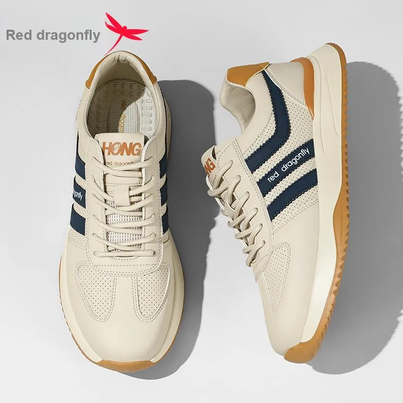 RED DRAGONFLY Men's Casual Shoes Men's Comfortable Low Top Round Tip-3