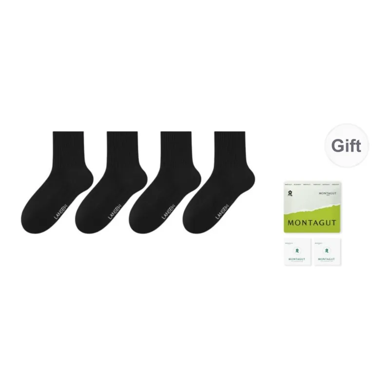 Montagut Mid Calf Socks Unisex 4 Pack-6