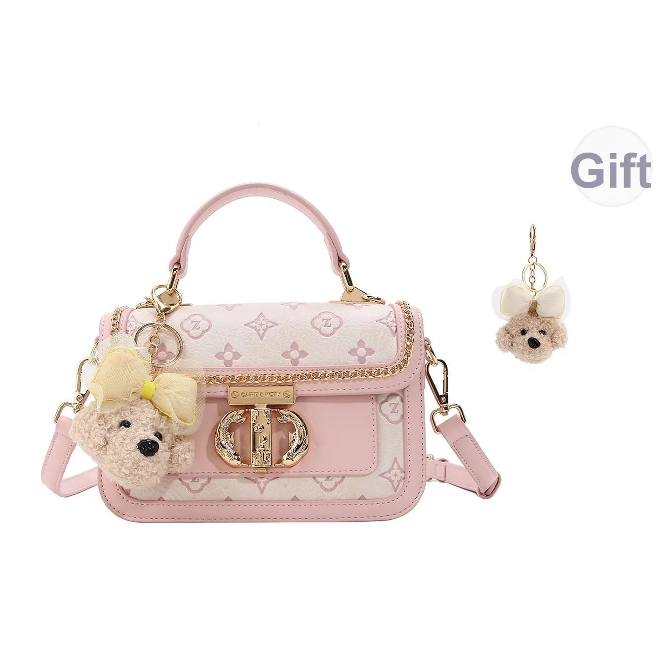 Carit Koty Полиуретан ПУ (полиуретан) Сумка Стандартная Женская Розовая