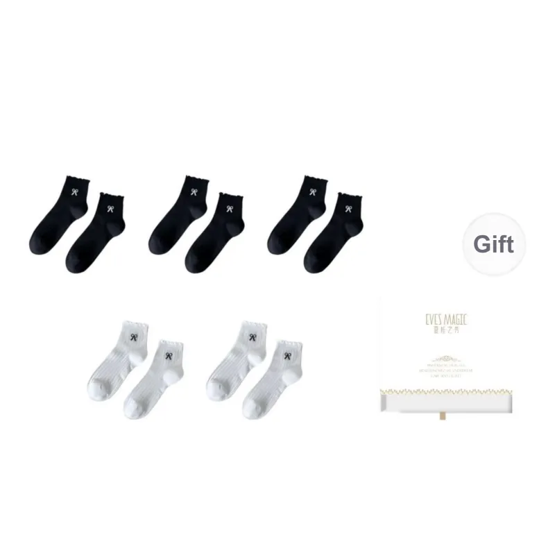 XIA.WA.ZHI.XIU Ankle Socks Women's Box 5 Pack-12