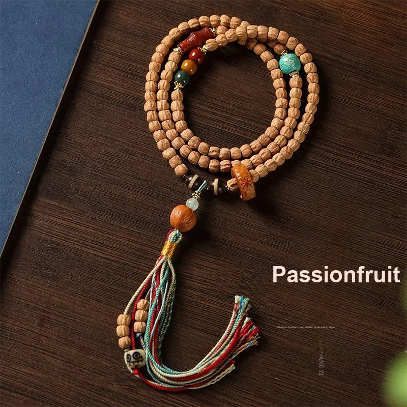 HANCANG Cacumen Platycladi Seeds Bead Chain Unisex-1