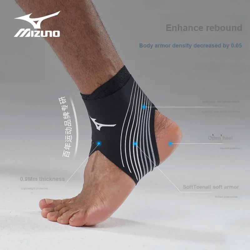 Mizuno Ankle Braces Soccer Basketball Cycling Unisex Polyamide Polyester Elastodiene Elastane 14 24cm-1