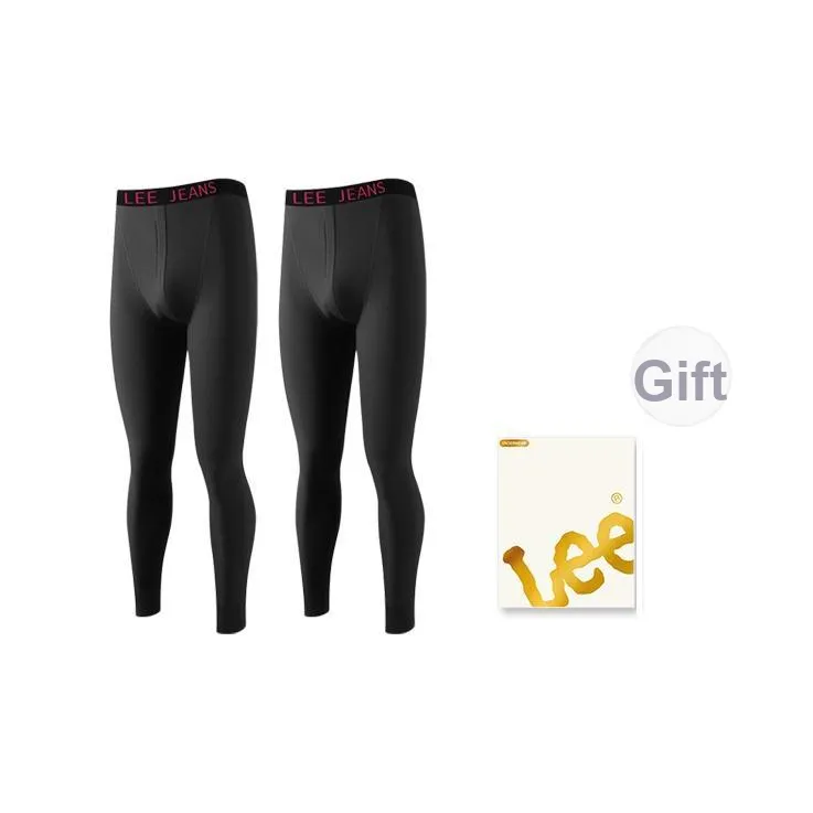 Термобрюки Lee совместного бренда Мужские Легкие Нелипкие Бесшовные Трусы-кальсоны 2 упаковки Независимый Набор в подарочной коробке