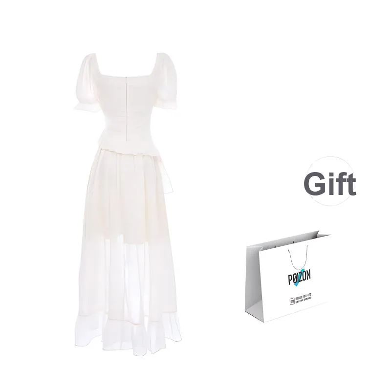 TURN UP Short Sleeved Dress Women's Gentle Apricot-6