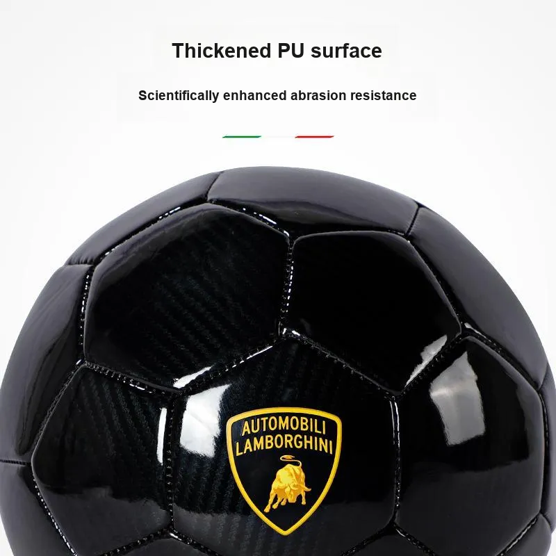 Zudis X Automobili Lamborghini Size 5 Soccer PVC Machine Stitched Soccer Ball Unisex-3