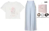 White T-Shirt+Blue Pants