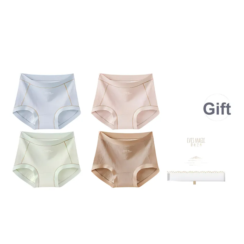 XIA.WA.ZHI.XIU Underpants Women's Shopping Bag 4 Pack-12