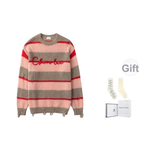 Charlie Luciano Свитер Унисекс Серый Розовый