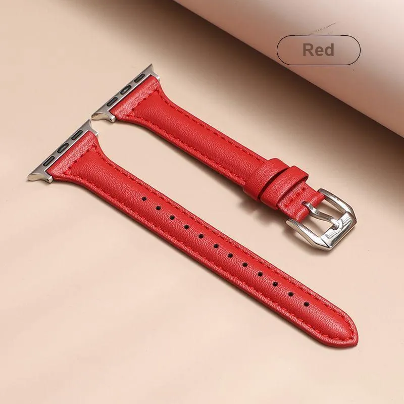 CHENSONG Apple Compatibility Watch Band Leather-3