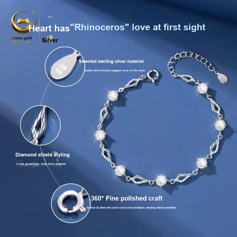 ZSY Sterling Silver Bracelets Women's Box-3