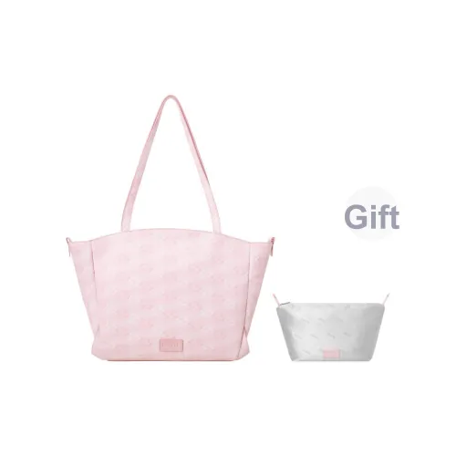 OMTO Сумка через плечо из ПВХ Женская Кремово-розовая