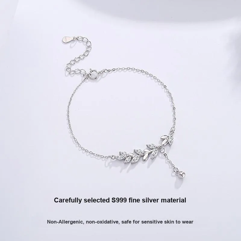 MISS TOOYA S999 Fine Silver Bracelets Women's-3