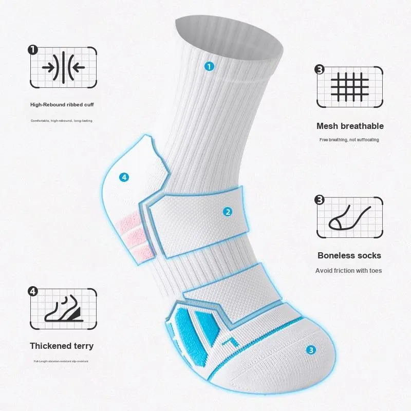 LUOLIAN Men Basketball Socks-1