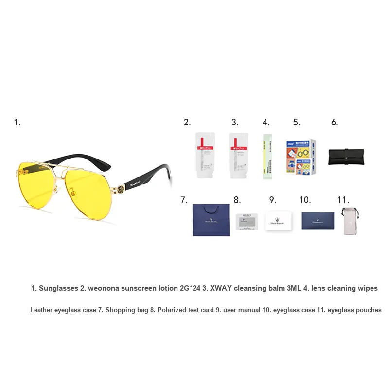 Maserati Irregular Shape Sunglasses Unisex-20