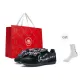 Black/Classic White[Red Shopping Bag+Thigh-High Socks]