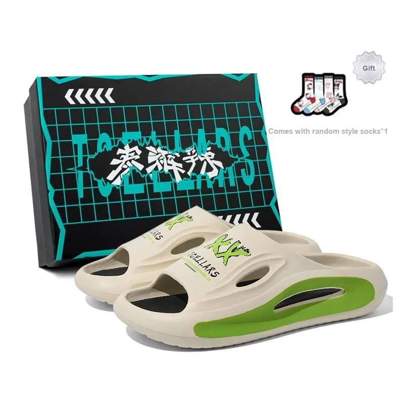 TCELLARS Graffiti Quiet Slip Resistant Odor Resistant Abrasion Resistant Quick Dry Antibacterial Slide Slippers Unisex-6