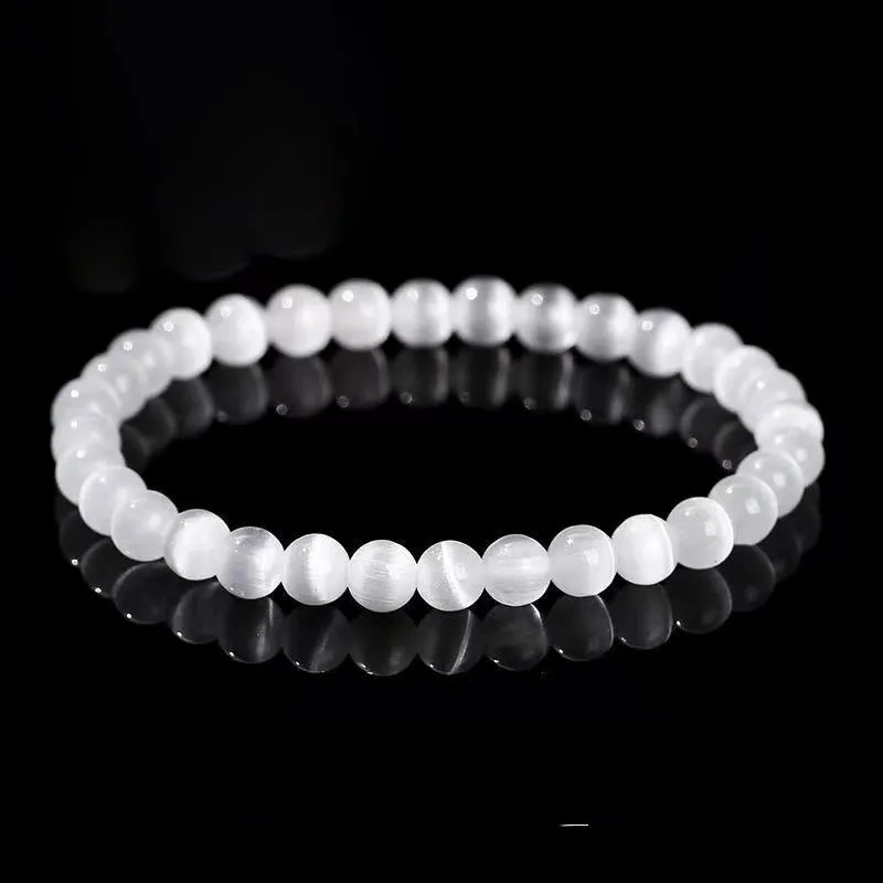HELA DE HAI Glass Cat Eye Jade Bracelets Women's-1