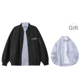 Black (Comes with Blue and White Striped Shirt)
