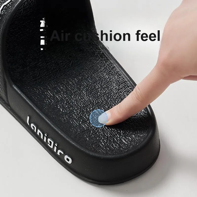 UTUNE Summer Indoor Bathroom Bathing Slip Resistant Quiet Couple's Home Slippers-21