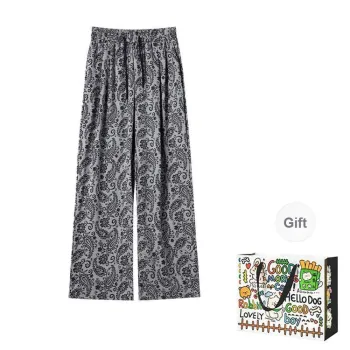 DEDY Casual Pants Women's Paisley Pants Shopping Bag