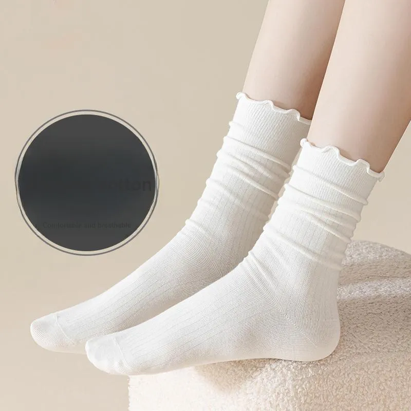 MIIOW Mid Calf Socks Women's 5 Pack-67