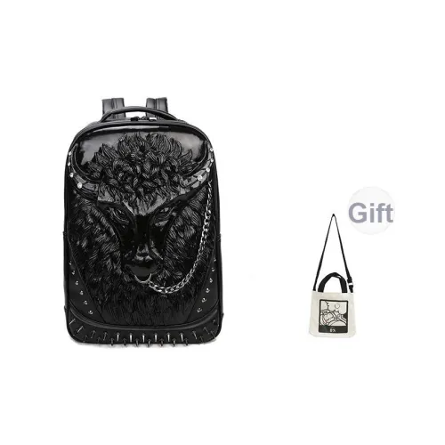 Ha Luxury ПУ (полиуретан) Рюкзак Унисекс Черный Золото Серебряный