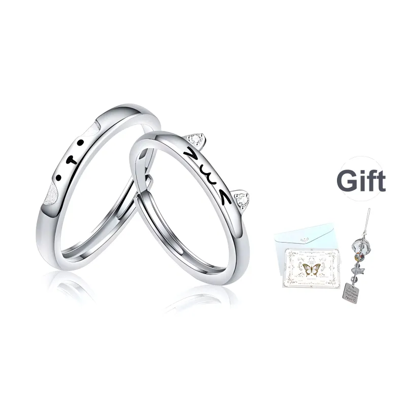 JOYDINNY Alloy Couple Rings Unisex-3