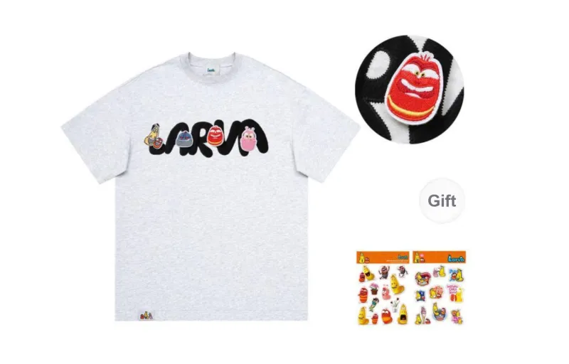 COMIC LARVA T Shirts Unisex-1