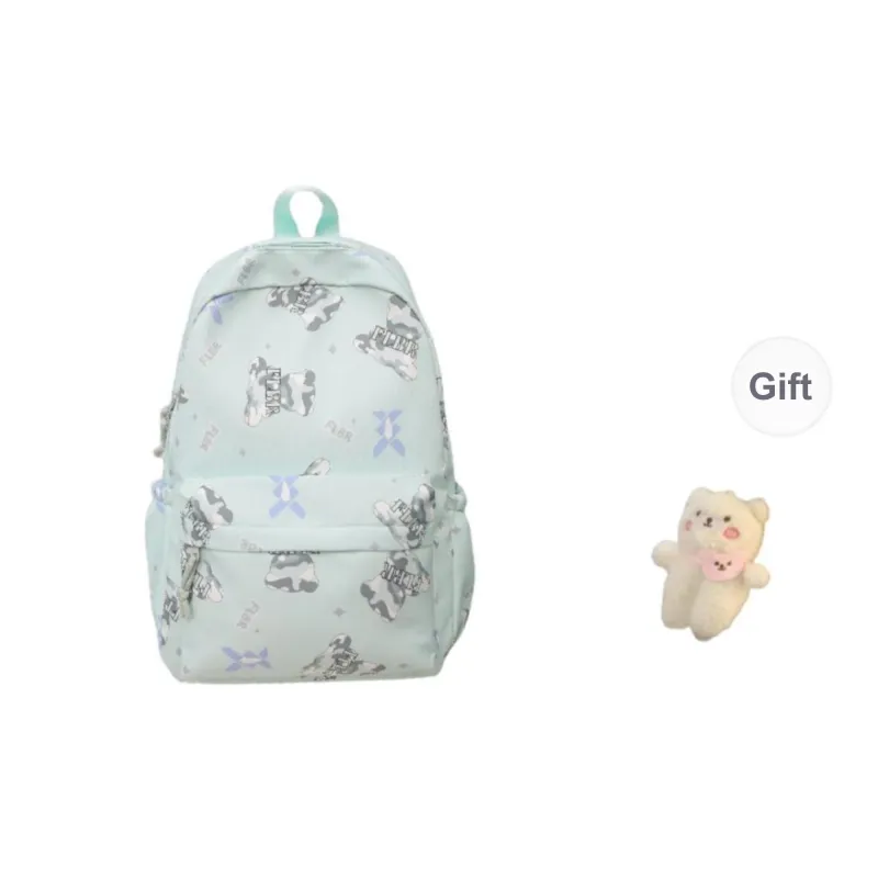URBAN FOREST Nylon Backpack Unisex White/Color/Black Purple/Green/Lazy/Cover-16