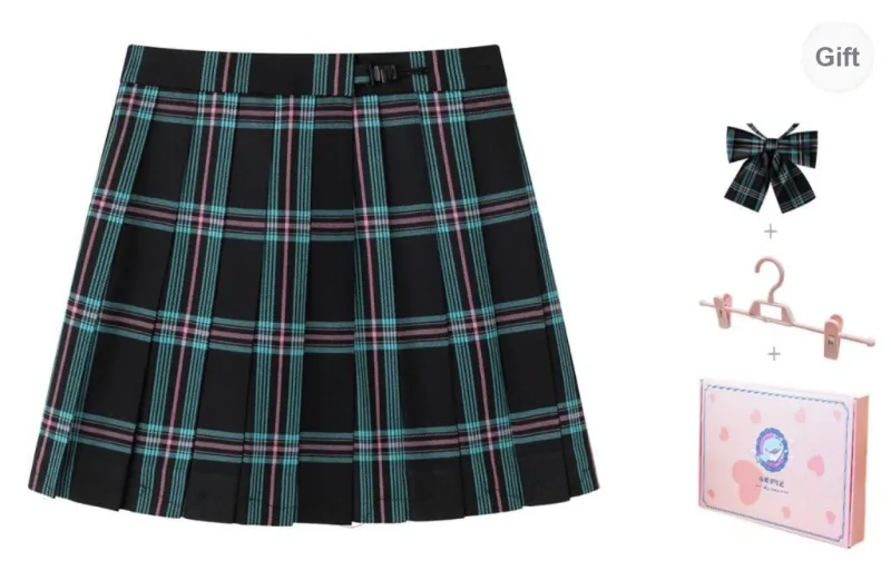 Tokyo Season Casual Short Skirts Women's Gift Box Set Dull Blue-1