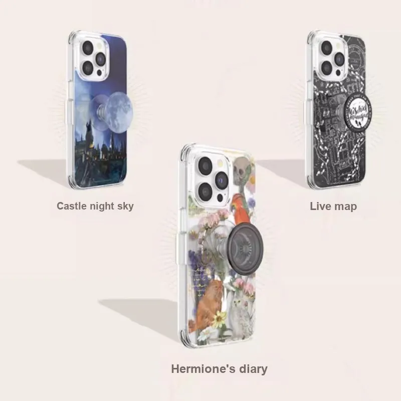 PopSockets PC+TPU Material Harry Potter Collaboration Phone Cases Compatibility With IPhone 14/13/12/Plus/Pro/Pro Max-2