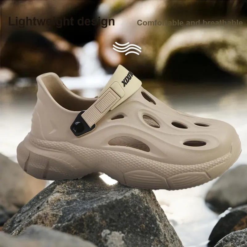 Thin Strips Sandal Slippers Men's, Milk White-16