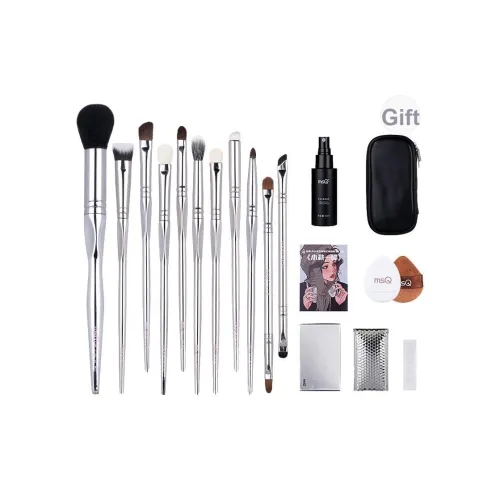 MSQ x SHAONVZONGCAILIANMING 11 шт. 'Little Cut Пластина' Инструмент для кистей для макияжа Цвет мягкой кожи Подходит для тени Изящная коробка