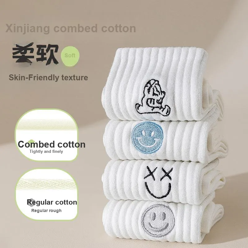 Moremoli Mid Calf Socks Women's 3 Pack-3