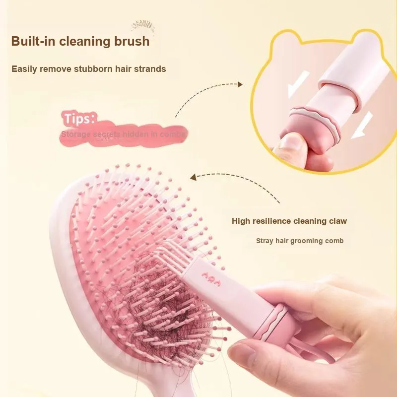 ZHENZI Cute Airbag Long Hair Curling Tool For Voluminous Style Comb Promote Head Microcirculation-5