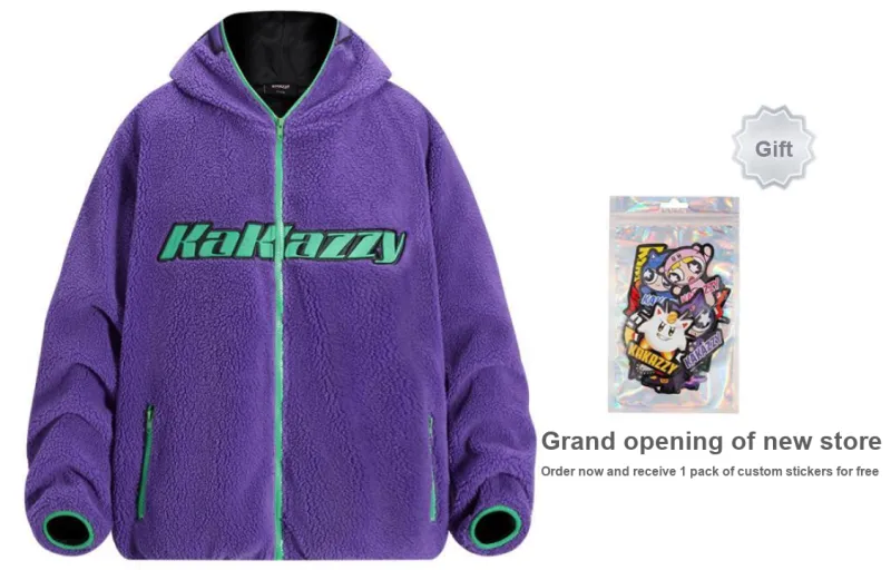 KAKAZZY Puffer Jacket Unisex Purple-3
