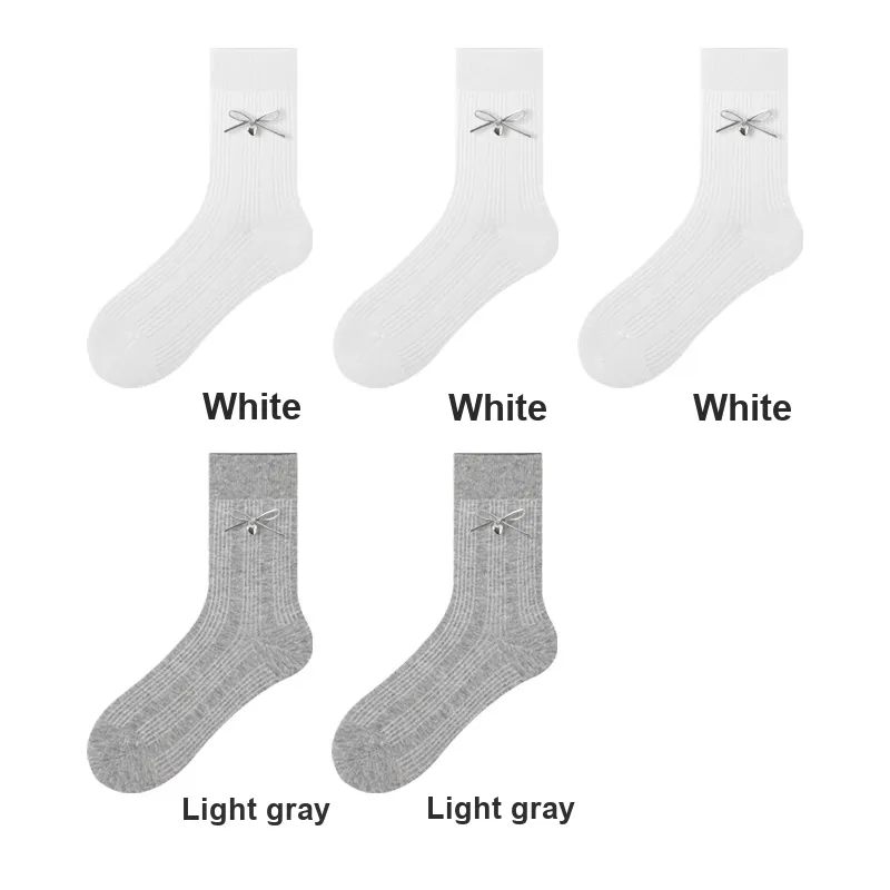 H YXIANG Mid Calf Socks Women's Combo Set-23