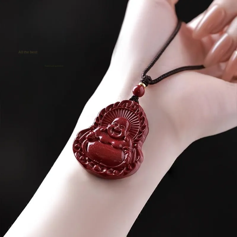 ZHIZUO Natural Cinnabar Pendants Unisex-1