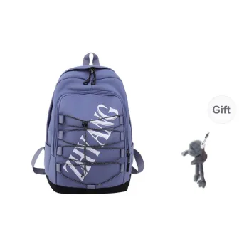 URBAN FOREST Nylon Backpack Unisex Blue/Green/Purple/Black