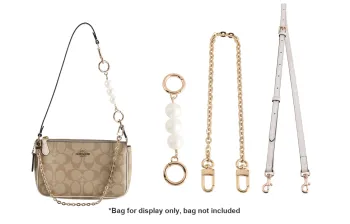 Luxury Care Artisan Workshop Upcycled Crossbody Bag With Chain Strap Shoulder Strap Bag Strap Women's Gold-Tone