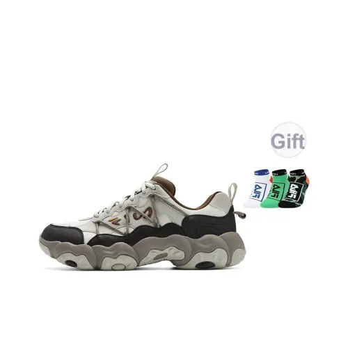 FILA FLUID 6 Устойчивый к истиранию Дышащий Легкий Низкий Топ Casual Мужской Желтый Коричневый