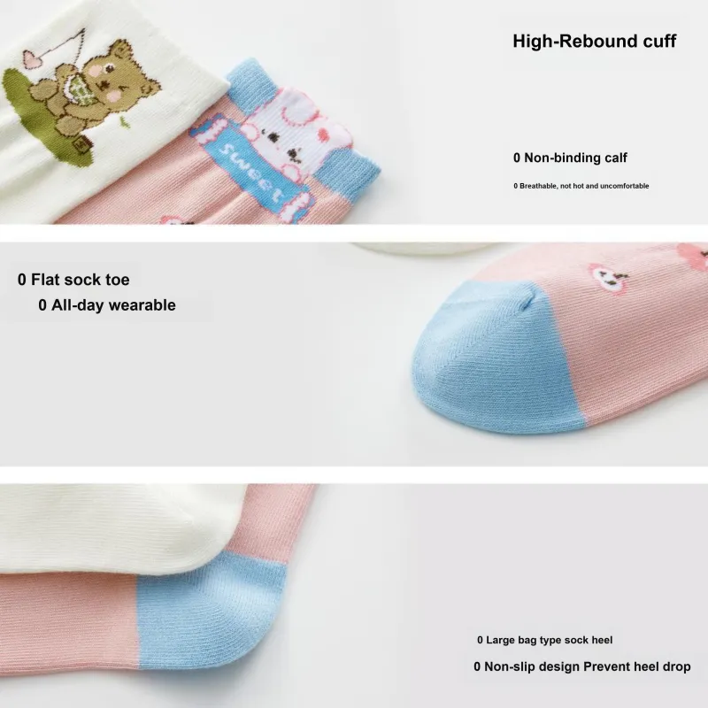 PLAN IN Mid Calf Socks Unisex Box 5 Pack-4